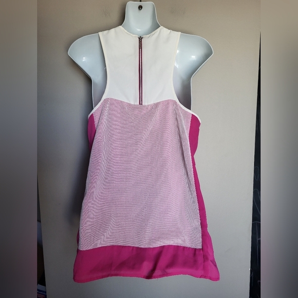 RW & CO  Pink and White Women's Tank Top, Size Small - Picture 2 of 5